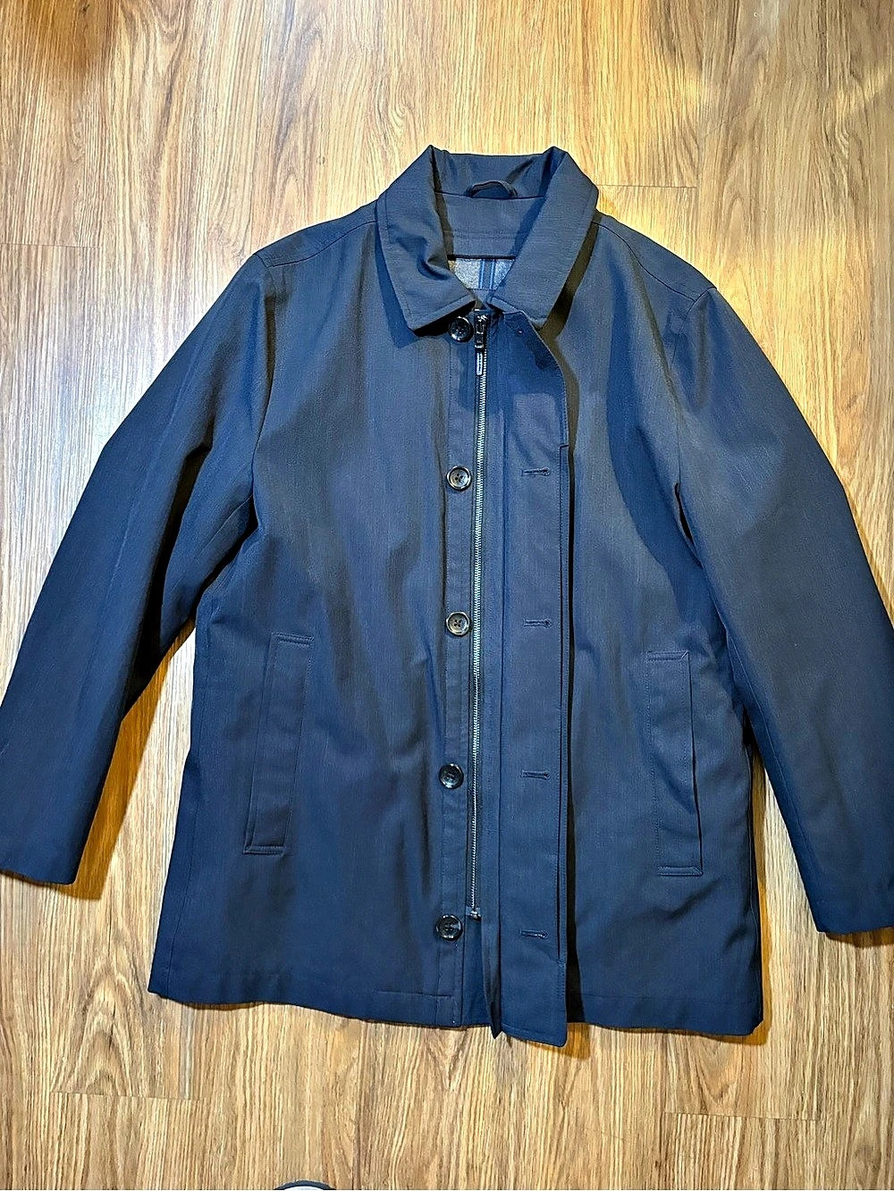 Michael Kors Men'Small Modern Rain Coat Lightweight Jacket Blue Small